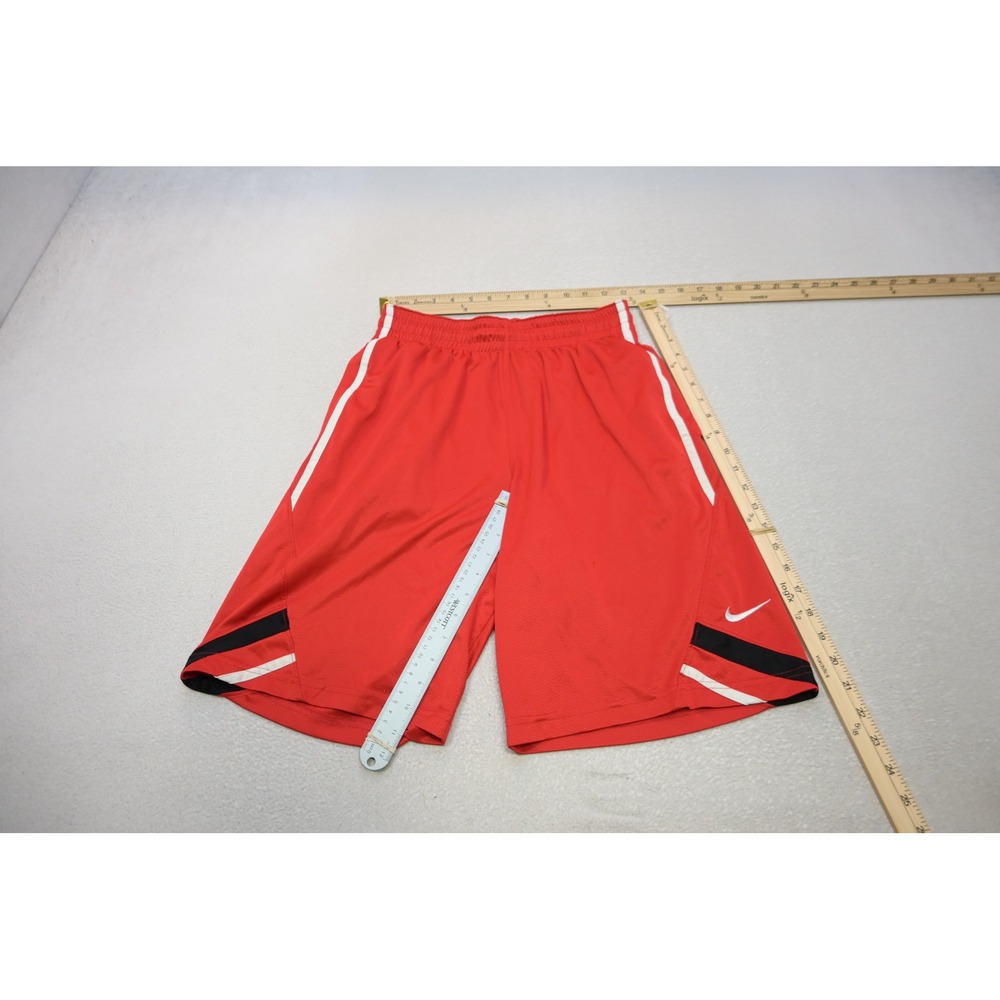 Nike Basketball Shorts Mens Small Red Dri-FIT Athletic Pockets Gym Excellent